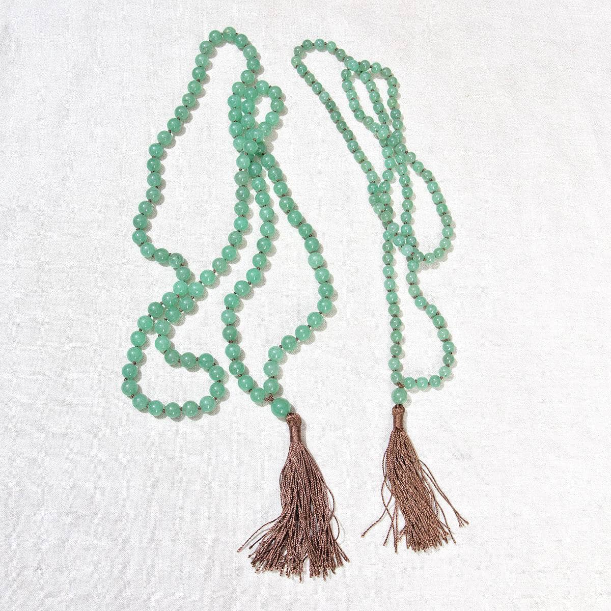 GreenAventurineMalaFull Green Aventurine Mala - High-Energy Gemstones - Image 3