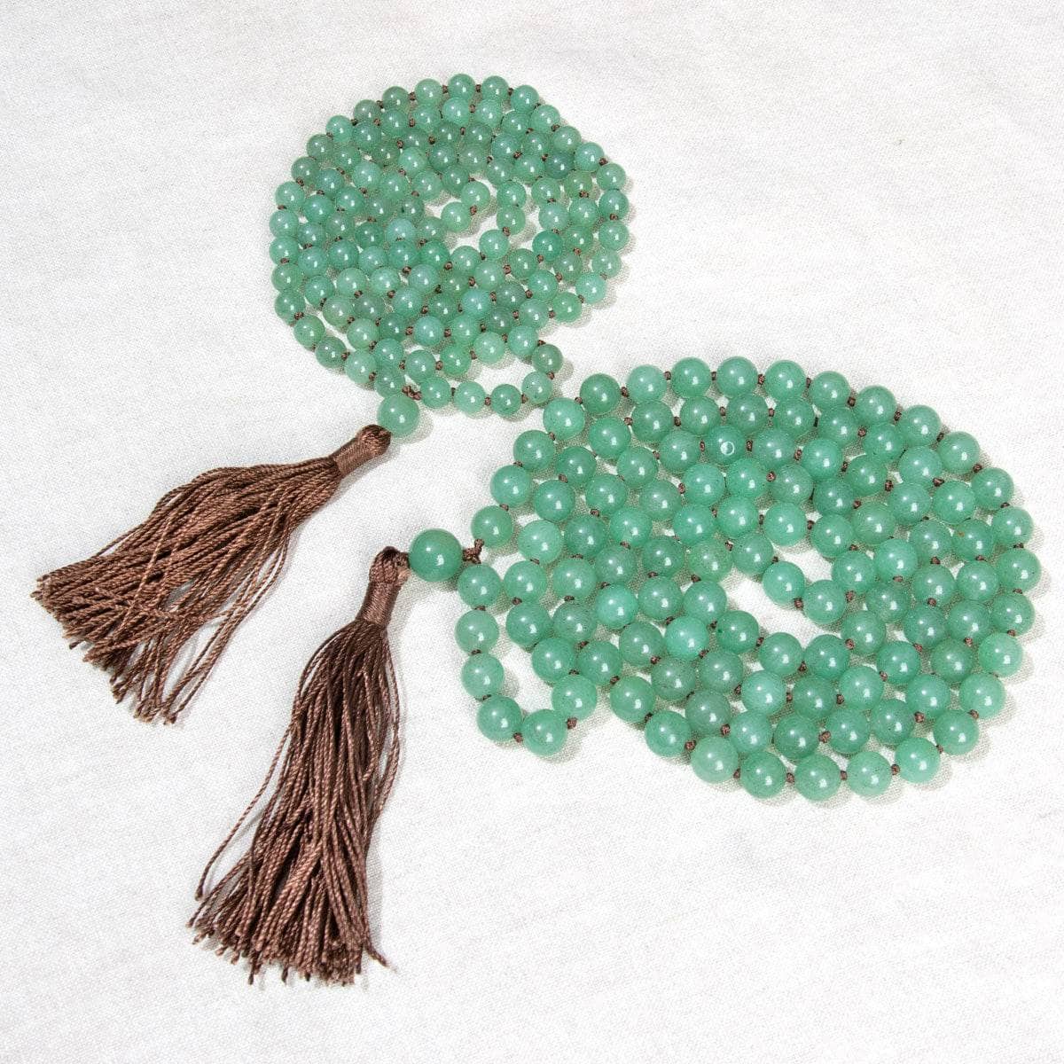 GreenAventurineMalaTwill Green Aventurine Mala - High-Energy Gemstones - Image 1