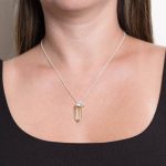 Green Amethyst Crystal Point Necklace - Image 5