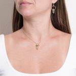 Delicate Green Amethyst Crystal Point Necklace - Image 8