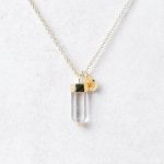 Delicate Clear Quartz Crystal Point Necklace - Image 2