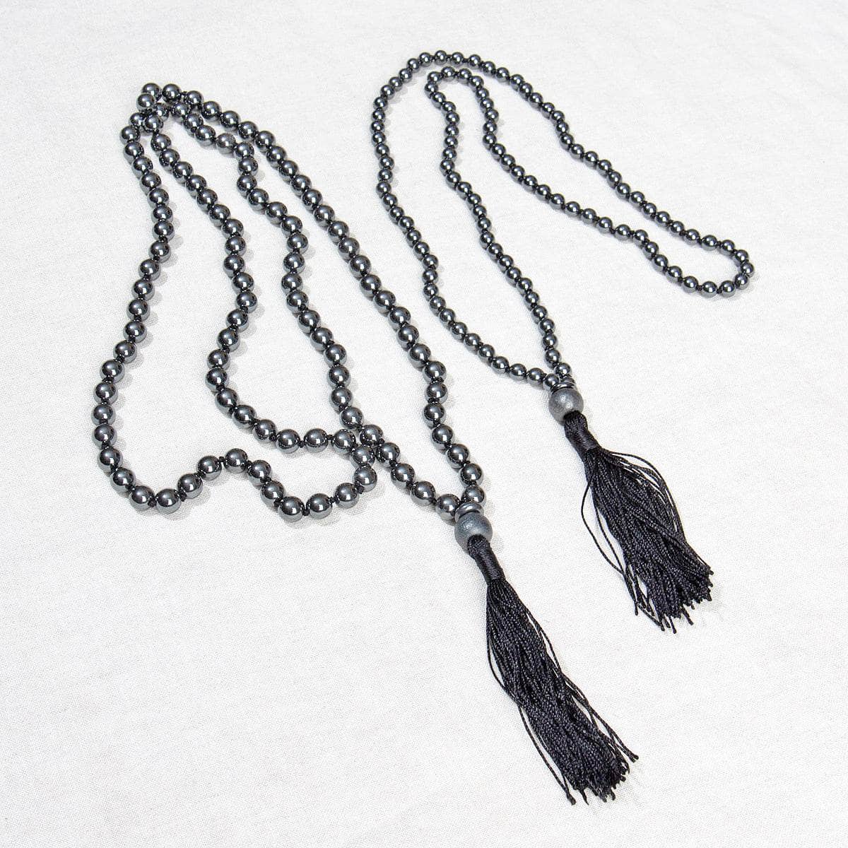 HematiteMalaFull Hematite Mala - High-Energy Gemstones - Image 3