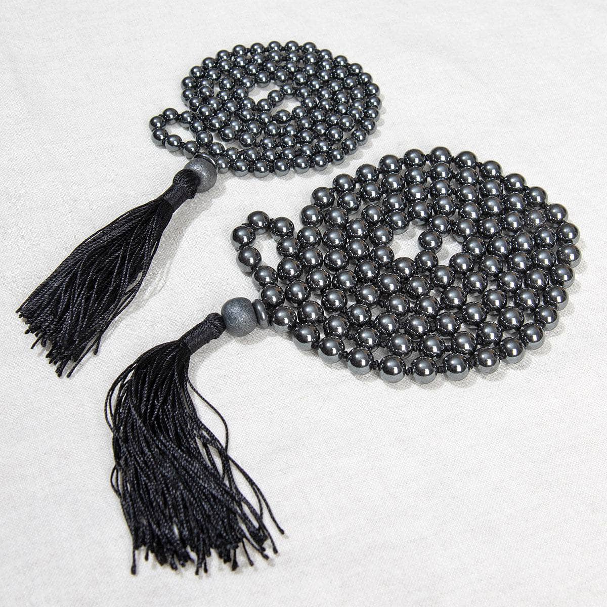 HematiteMalaTwill Hematite Mala - High-Energy Gemstones - Image 1