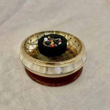 Brass Mother of Pearl Charcoal & Smudge Burner Kit