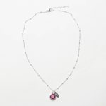 July Ruby Birthstone Necklace - Image 3
