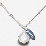 June Rainbow Moonstone Birthstone Necklace - Image 5