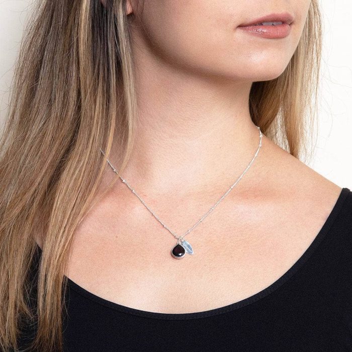January Garnet Birthstone Necklace - Image 6