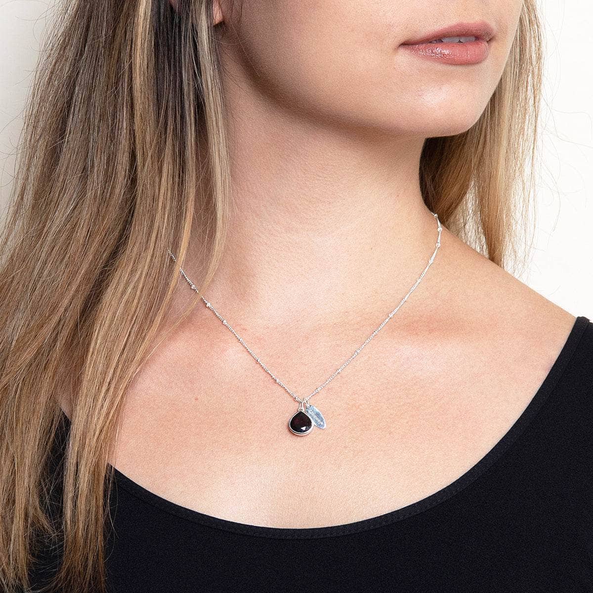 January_f34198cb-4284-4b3e-a564-c43f1d846968 January Garnet Birthstone Necklace - Image 6