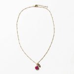 July Ruby Birthstone Necklace - Image 7