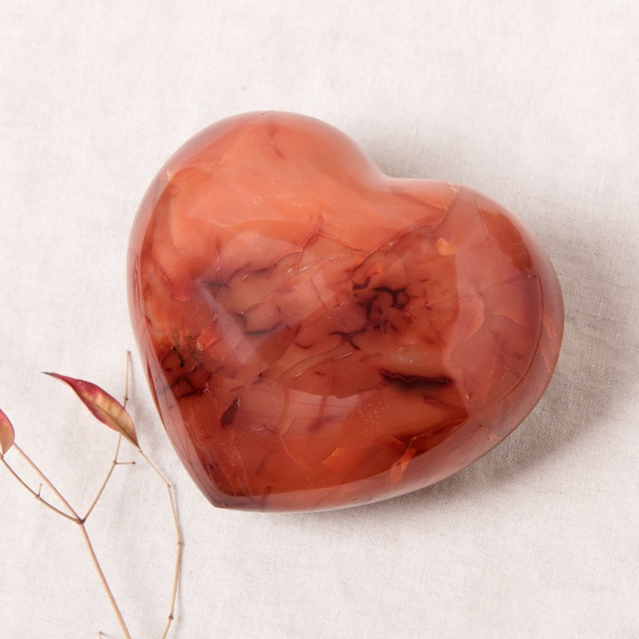 JumboCarnelianHeart Carnelian Hearts - AAA Premium Quality - Image 1