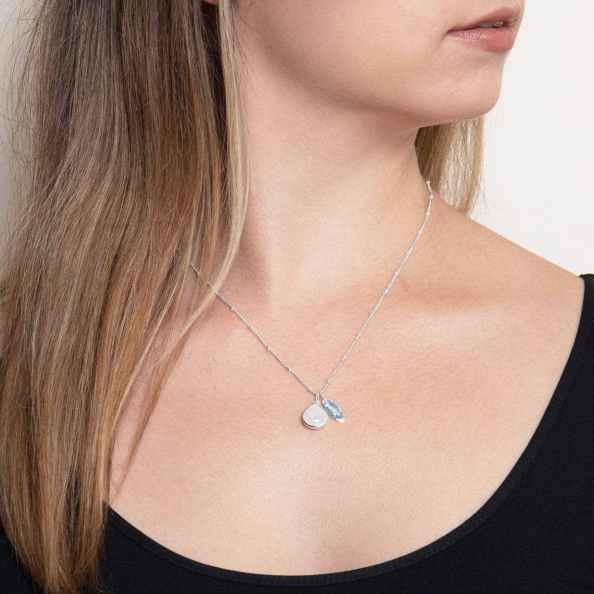 June June Rainbow Moonstone Birthstone Necklace - Image 2