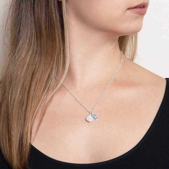 June Rainbow Moonstone Birthstone Necklace - Image 6