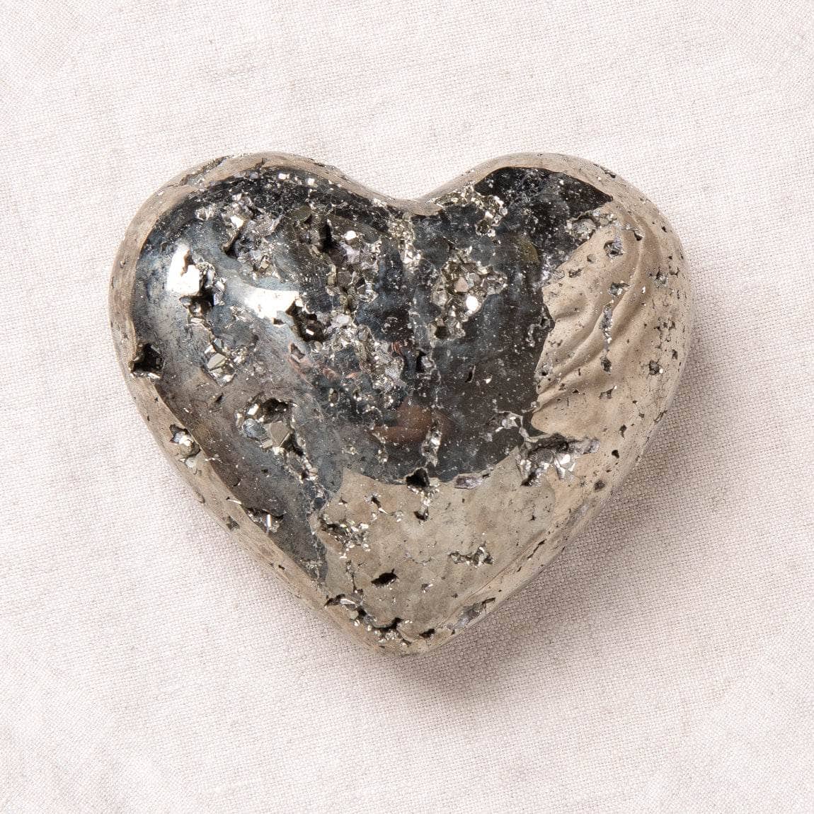 L Natural Pyrite Heart - AAA Premium Quality - Image 6