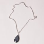 Genuine Labradorite Teardrop Pendant Necklace - Image 35