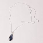 Genuine Labradorite Teardrop Pendant Necklace - Image 10