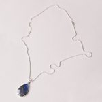 Genuine Labradorite Teardrop Pendant Necklace - Image 20