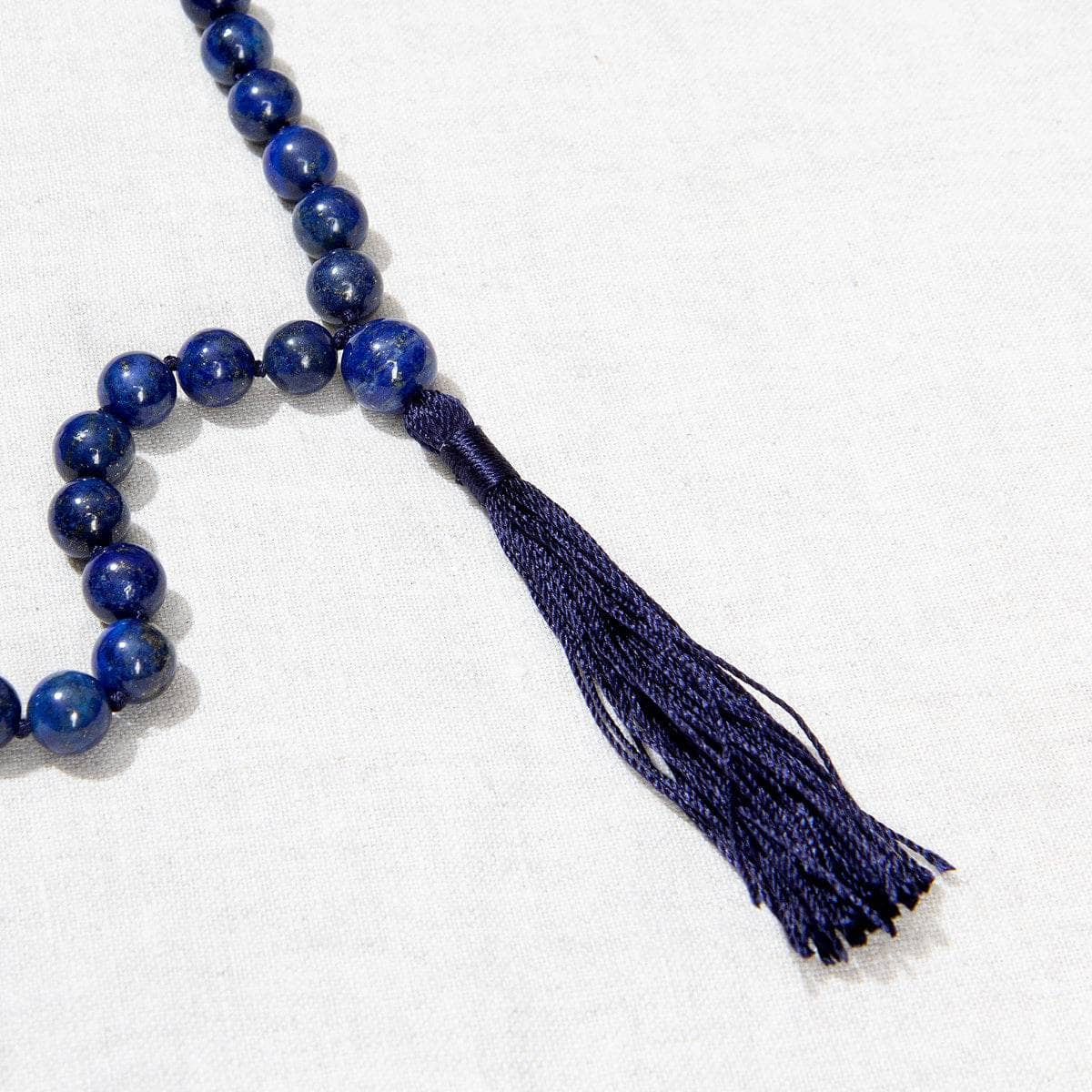 LapisMalaTassel Lapis Lazuli Mala - High-Energy Gemstones - Image 4