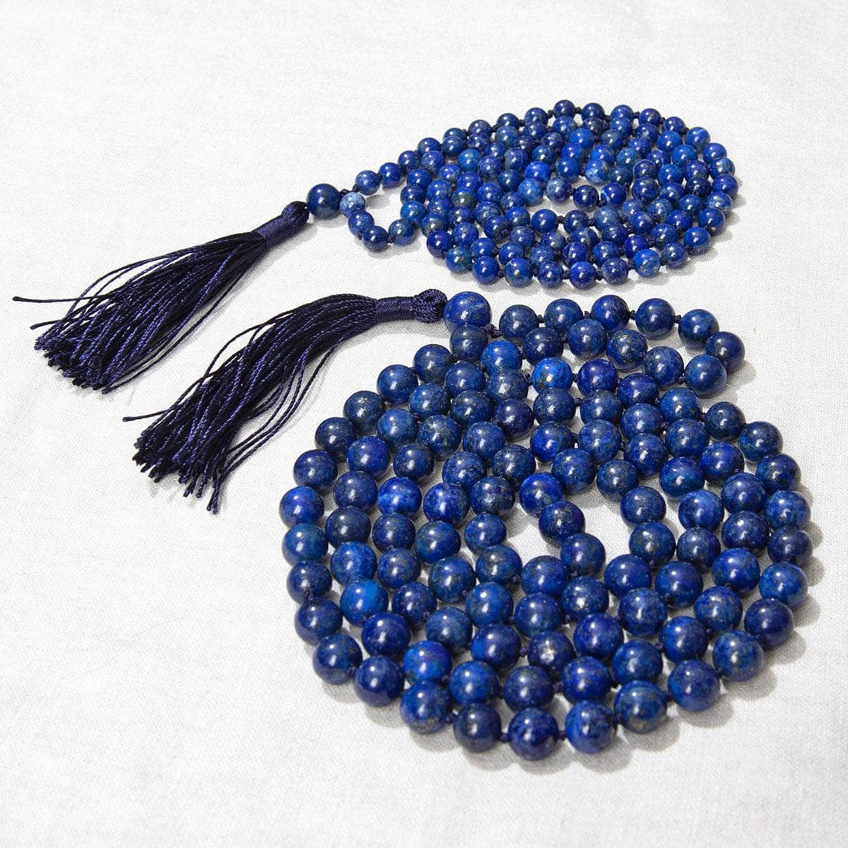 LapisMalaTwill Lapis Lazuli Mala - High-Energy Gemstones - Image 1