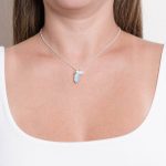 Delicate Rare Genuine Larimar Crystal Point Necklace