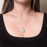 Rare Genuine Larimar Raw Crystal Necklace - Image 2