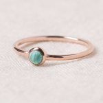 Genuine Malachite Silver, Gold or Rose Gold Ring - Image 8