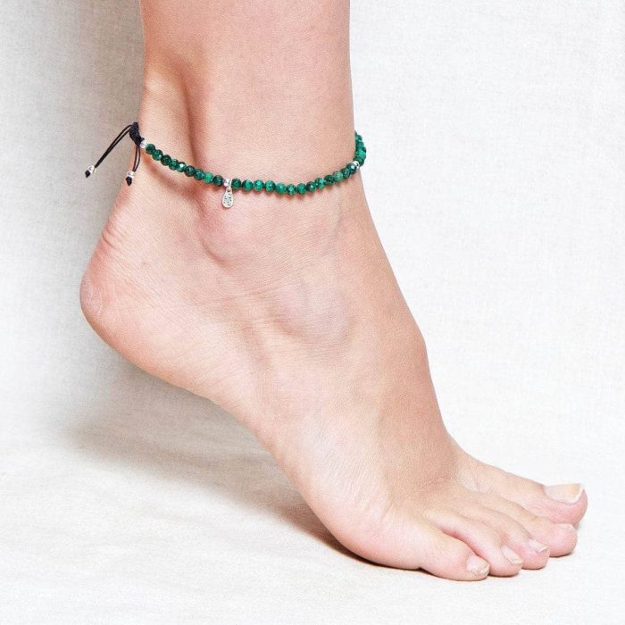 Genuine Malachite Energy Anklet - Image 1