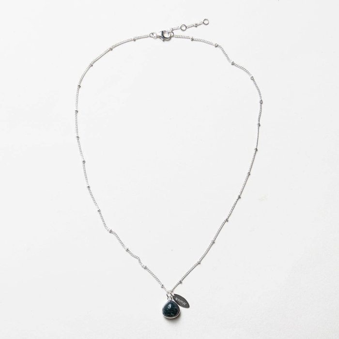 March Bloodstone Birthstone Necklace - Image 3