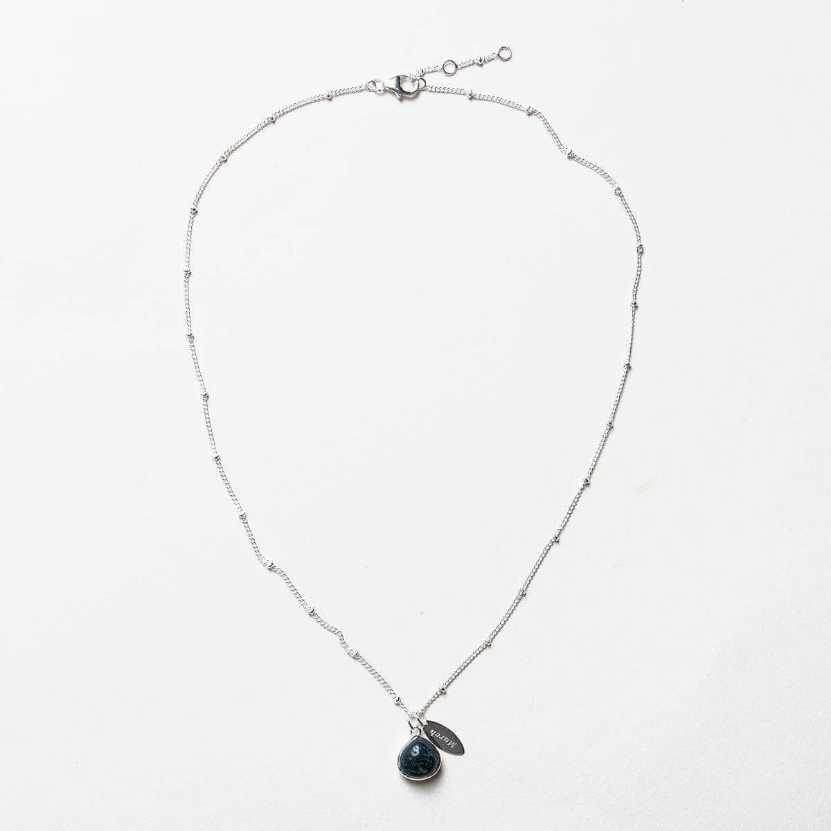 MARCH_FULL_SHOT March Bloodstone Birthstone Necklace - Image 3