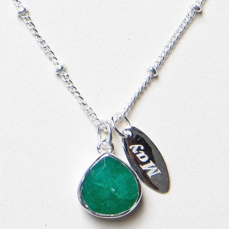 MAY_DETAIL May Emerald Birthstone Necklace - Image 1