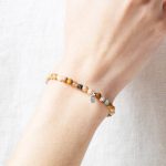 Natural Coral Jade Chrysanthemum Energy Bracelet - Image 2