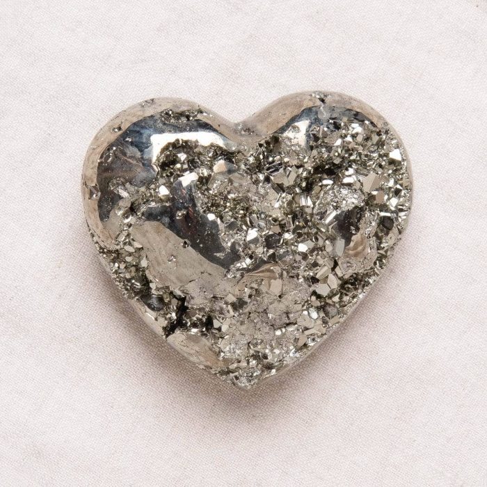 Natural Pyrite Heart - AAA Premium Quality - Image 4
