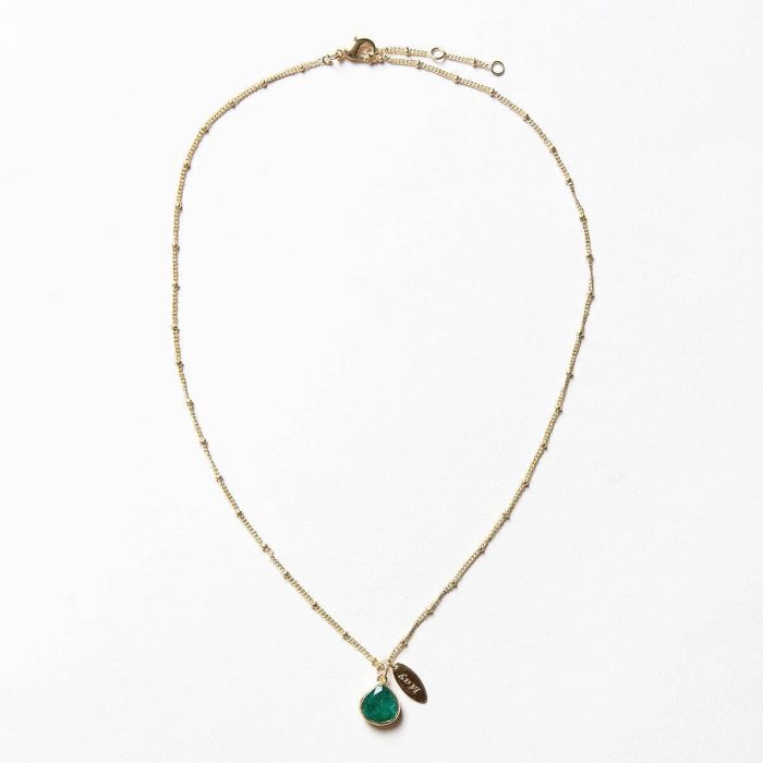 May Emerald Birthstone Necklace - Image 7