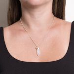 Rainbow Moonstone Crystal Point Necklace - Image 5