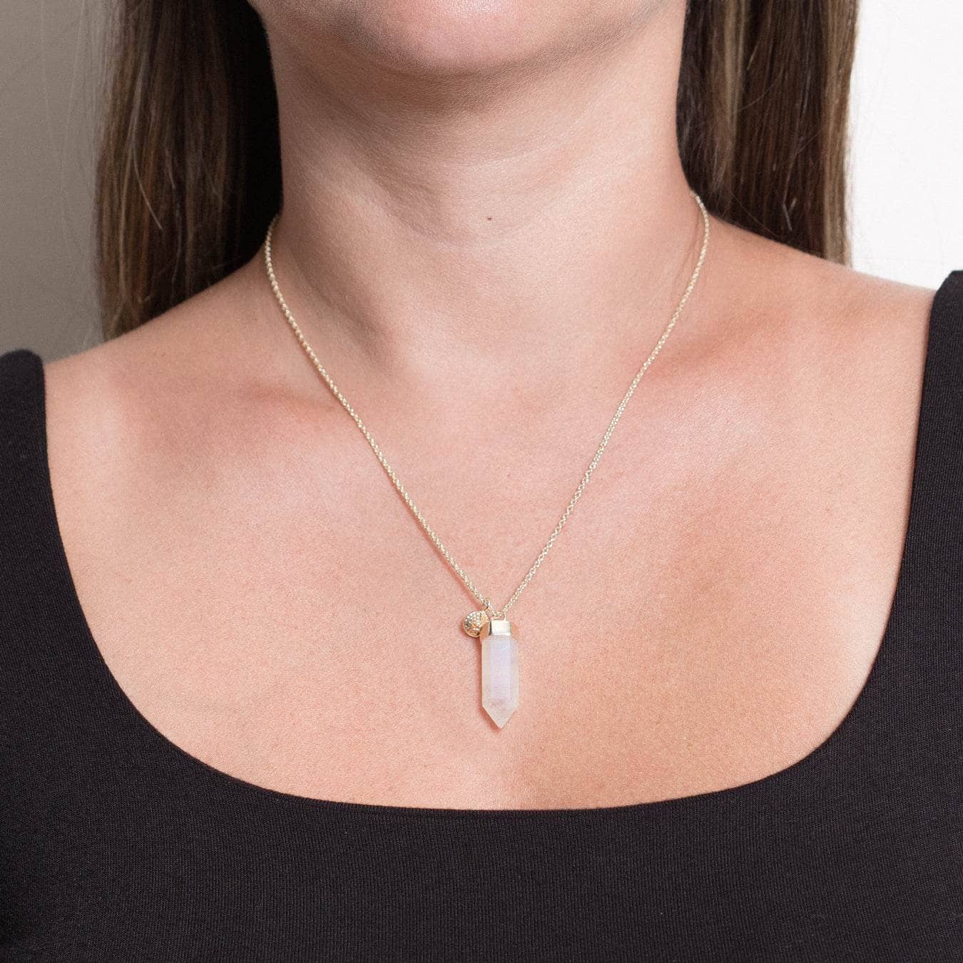 Moon_large_a93cd217-655c-40f0-80ad-e96943cd4bde Rainbow Moonstone Crystal Point Necklace - Image 5