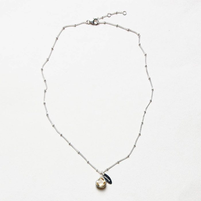 November Citrine Birthstone Necklace - Image 7