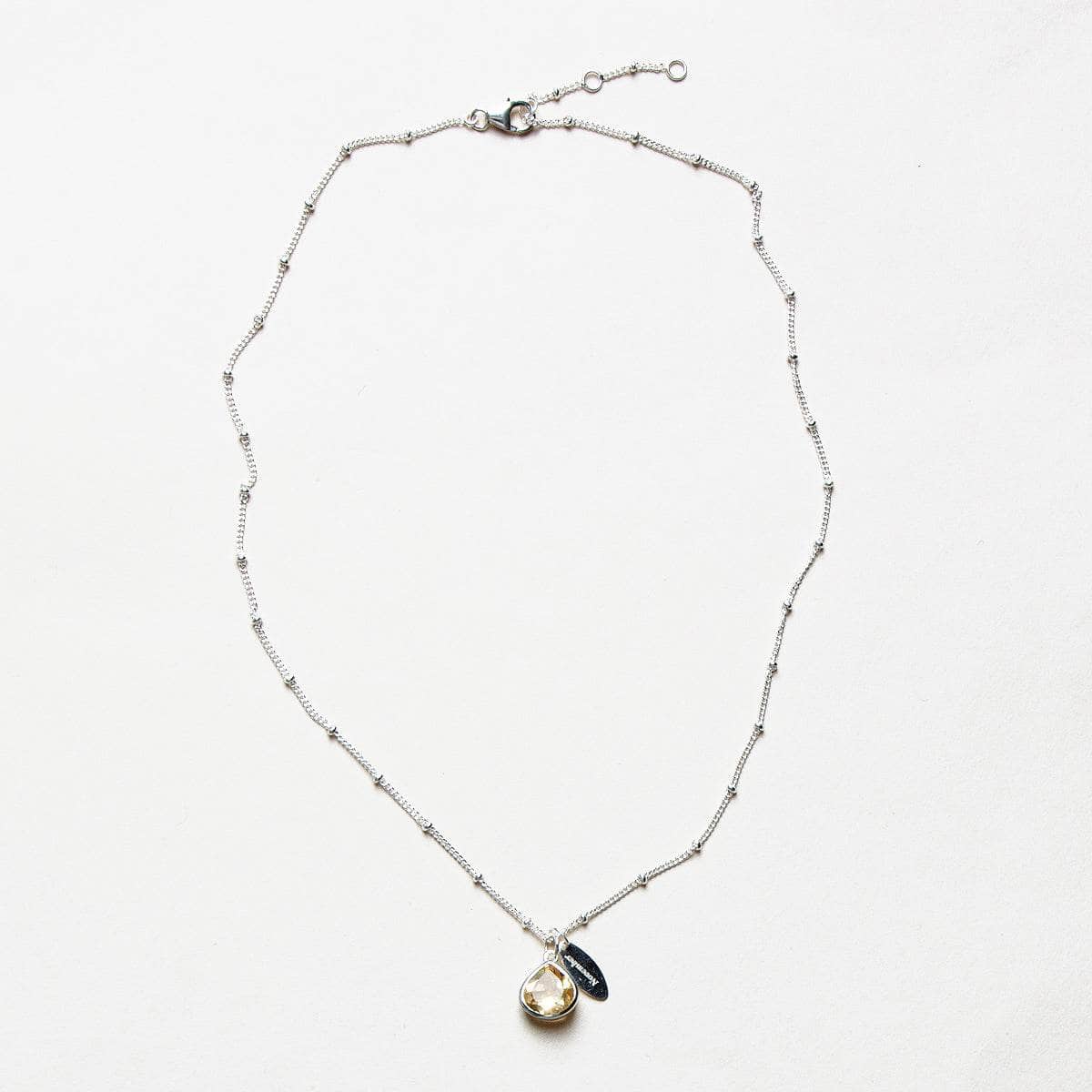 NOV_FULL_SHOT November Citrine Birthstone Necklace - Image 7