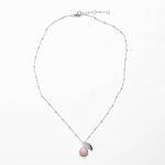 October Pink Opal Birthstone Necklace - Image 7