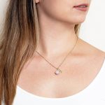 October Pink Opal Birthstone Necklace - Image 6