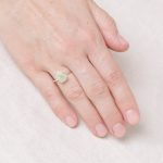 Prehnite Raw Freeform Gold or Silver Ring - Image 6