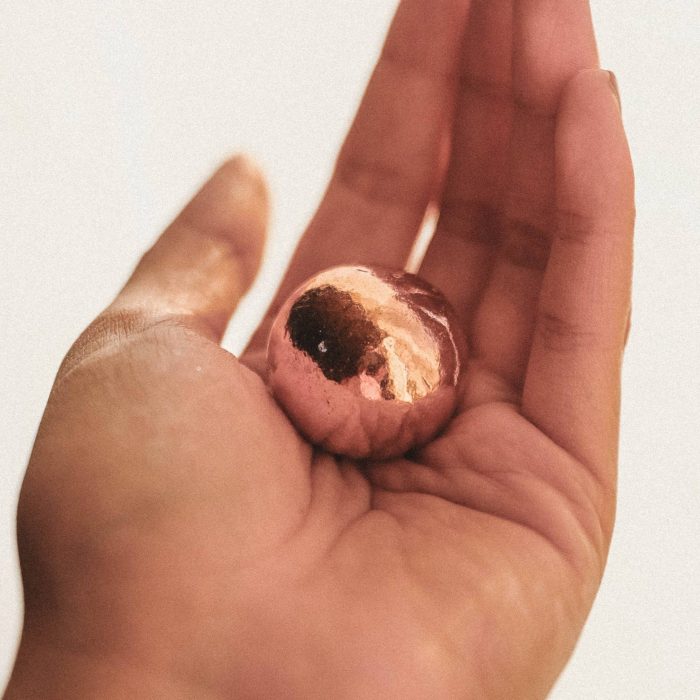 Copper Healing Sphere with Tripod - Image 1