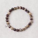 Purple Flower Jasper Energy Bracelet - 6mm - Image 2