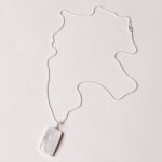 Rainbow Moonstone Rectangle Pendant Necklace - Image 5