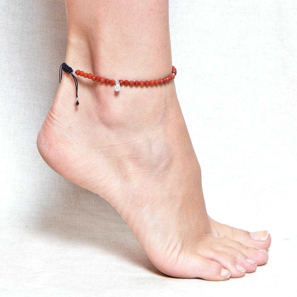 RED_JASPER Red Jasper Energy Anklet - Image 1
