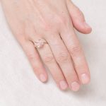 Rose Quartz Raw Freeform Gold or Silver Ring - Image 2