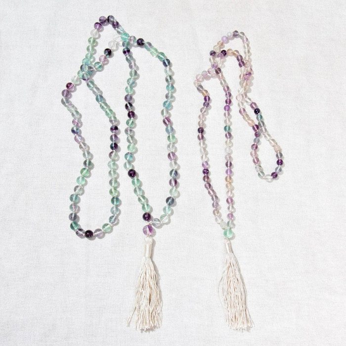 Rainbow Fluorite Mala - High-Energy Gemstones - Image 3