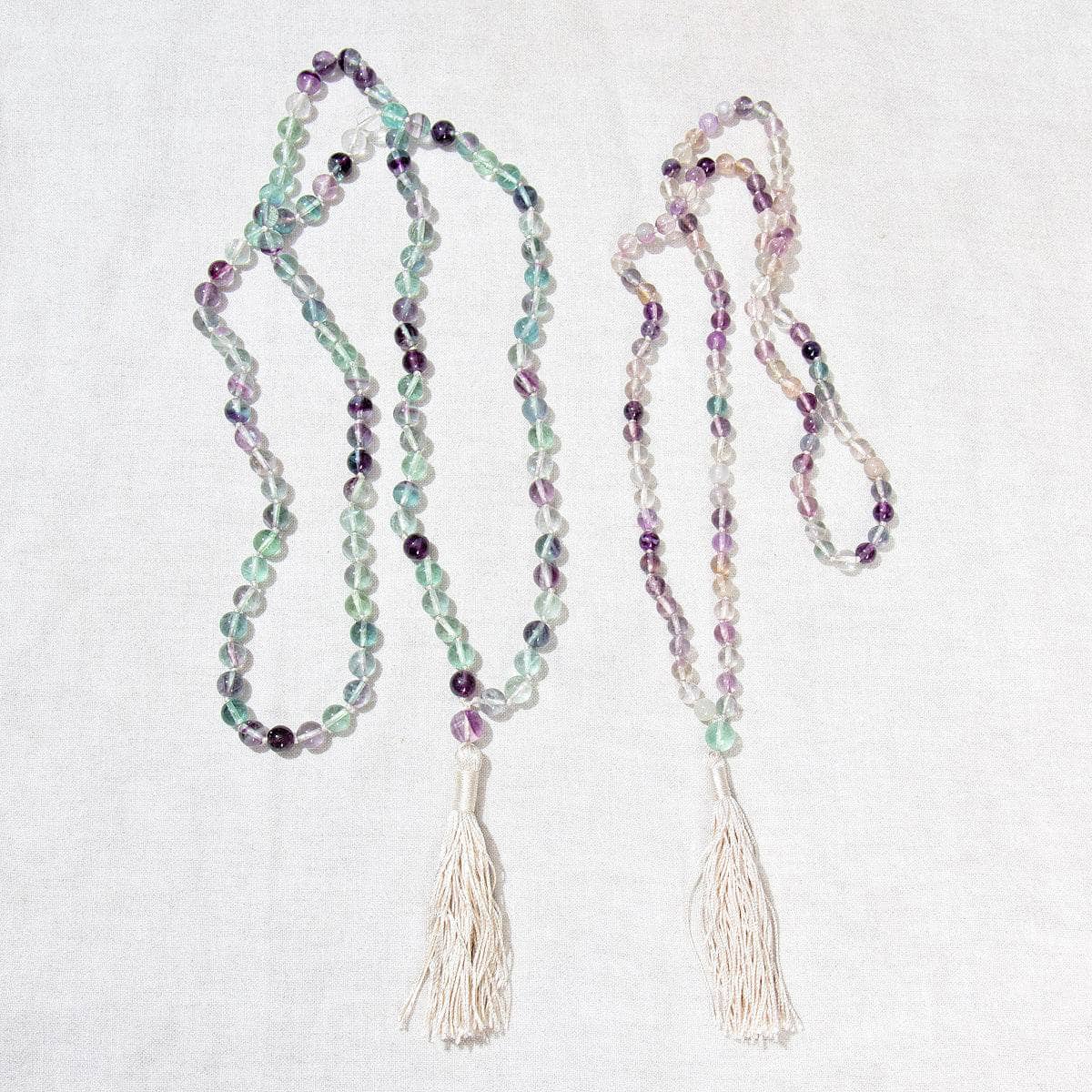 RainbowFluoriteMalaFull Rainbow Fluorite Mala - High-Energy Gemstones - Image 3