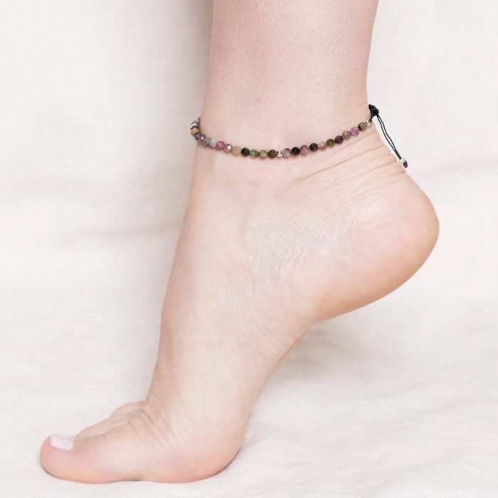 Rainbow Tourmaline Energy Anklet - Image 1