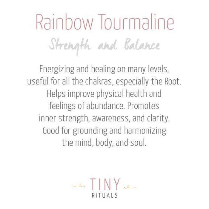 Rainbow Tourmaline Energy Anklet - Image 3