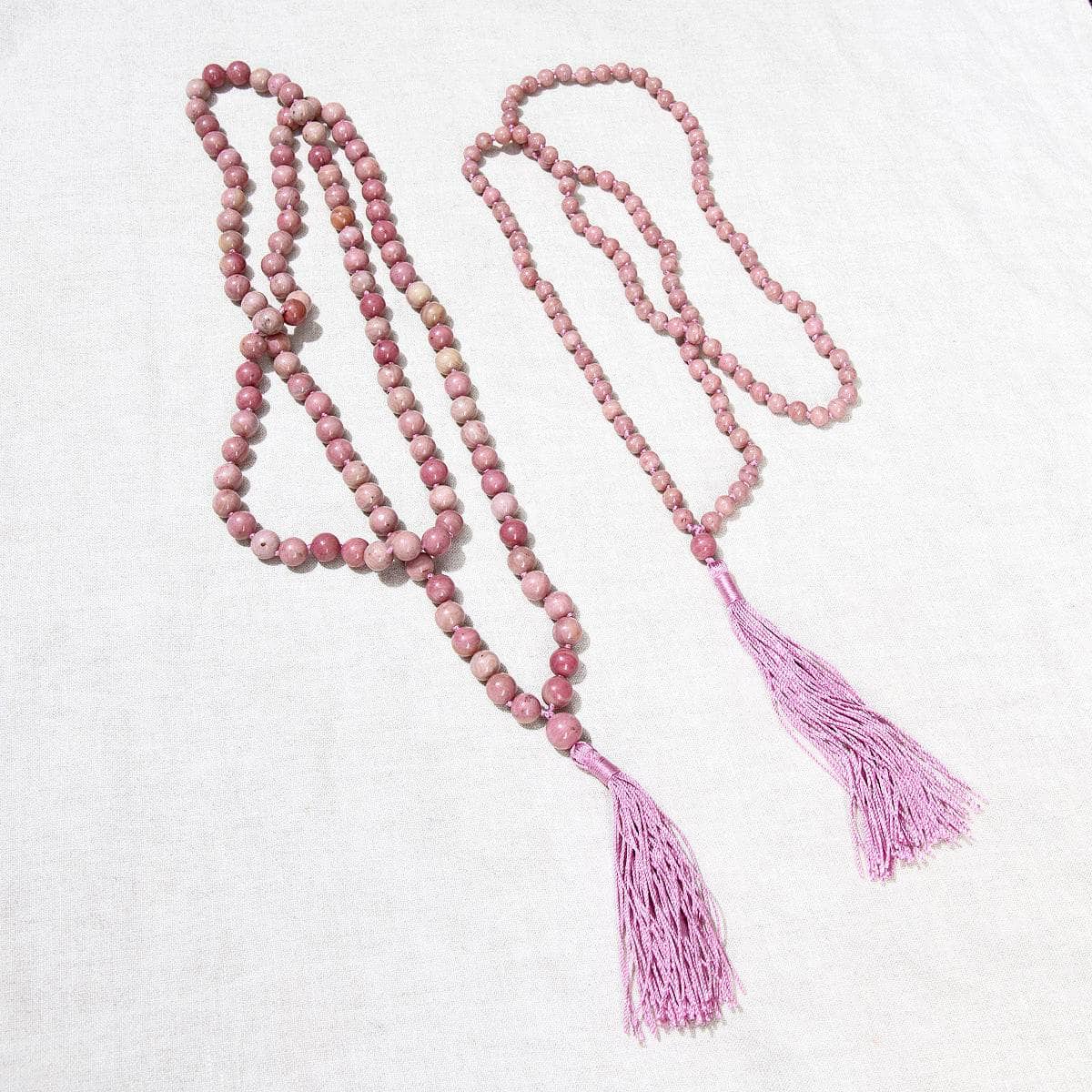 RhodoniteMalaFull Rhodonite Mala - High-Energy Gemstones - Image 3
