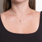 Delicate Rose Quartz Crystal Point Necklace - Image 5